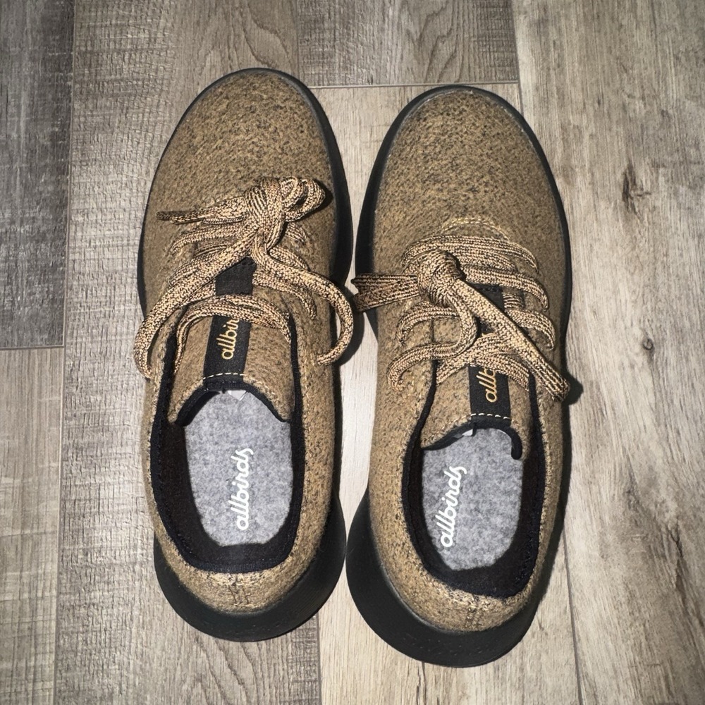 Allbirds Wool Runner 2 Brown Stony Beige Walking Sneakers Womens 6 - Picture 8 of 9